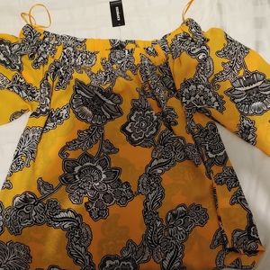 Express floral off the shoulder blouse